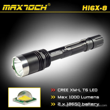 Maxtoch HI6X-8 acier Mont Rechageable 1000LM torche militaire